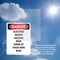 Signmission Electric Shock Hazard Risk Swim Danger Sign, Plastic, 7in W x 10in L, 2PK OS-2PACK-DS-P-710-V-2542 - alternate 5
